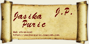 Jasika Purić vizit kartica